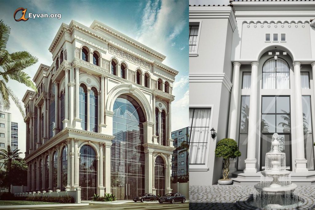 طراحی ساختمان نما کلاسیک